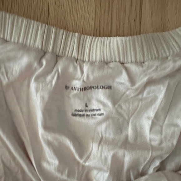 NWT BY ANTHROPOLOGIE SHEER RIBBED BUCKLE BUBBLE TANK  - Large - Picture 9 of 11